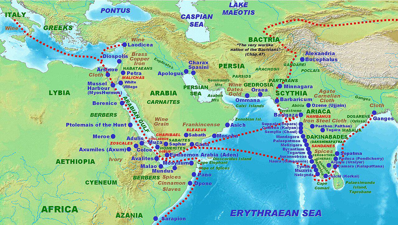 古代ローマはインドとの貿易赤字を嘆いていた(史上最古の貿易赤字論?)